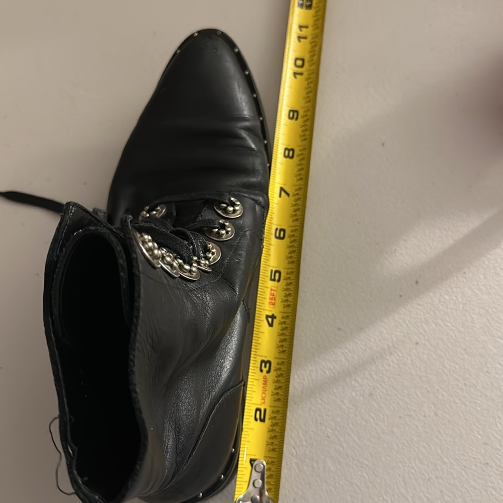 Frēda Salvador RALF Lace Up Combat Boots Size 7 black With silver hardware - Picture 15 of 16